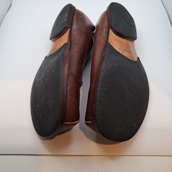 CYDWOQ Hand Made in USA Brown Leather Loafers Slip-Ons Shoes Womens 39 / Sz 8.5 - Picture 15 of 16